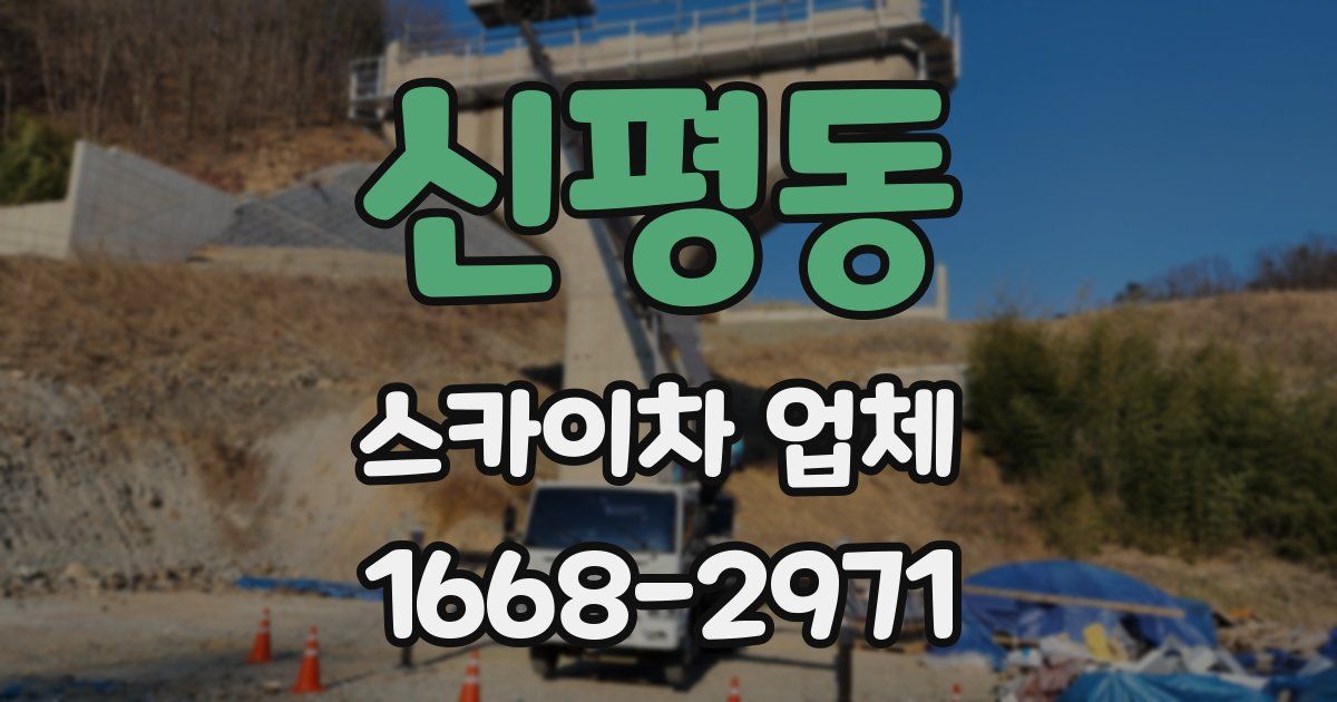 신평동 스카이차 업체