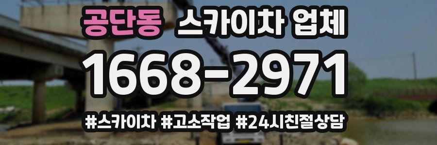 공단동 스카이차 업체