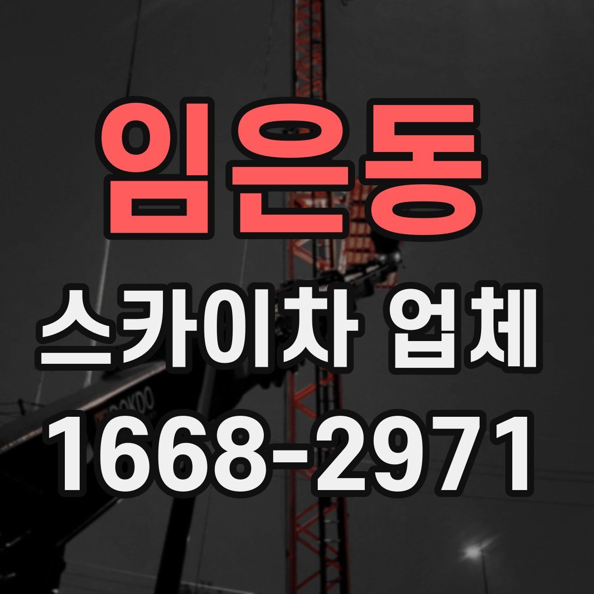 임은동 스카이차 업체