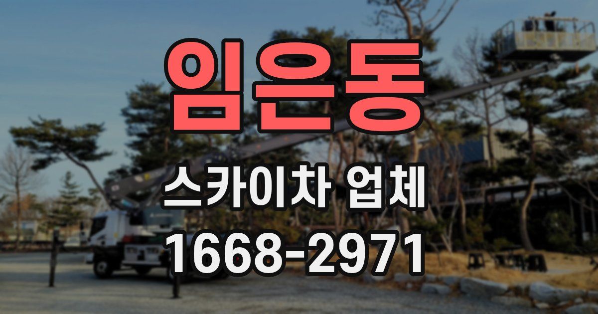 임은동 스카이차 업체