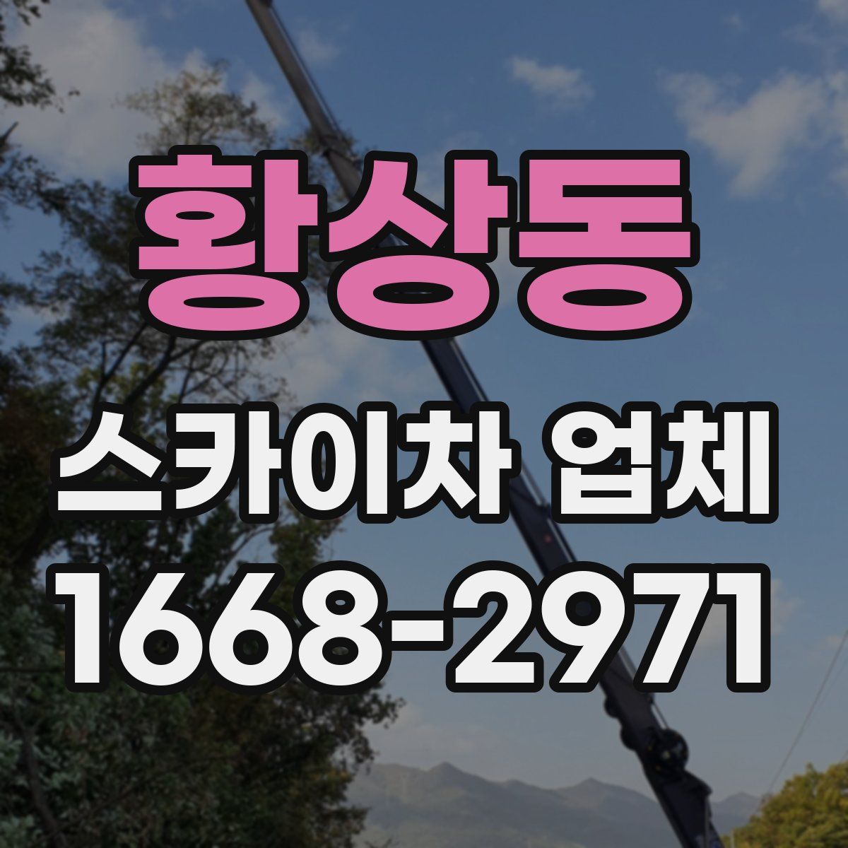 황상동 스카이차 업체