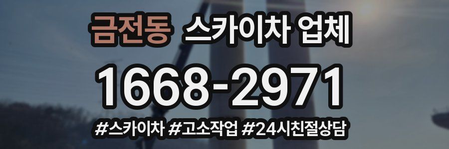 금전동 스카이차 업체