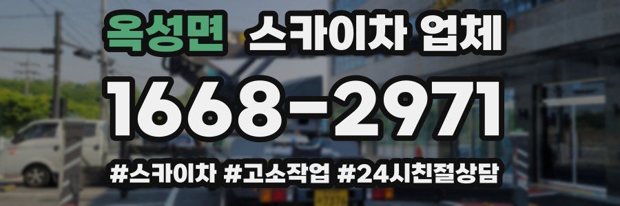 옥성면 스카이차 업체