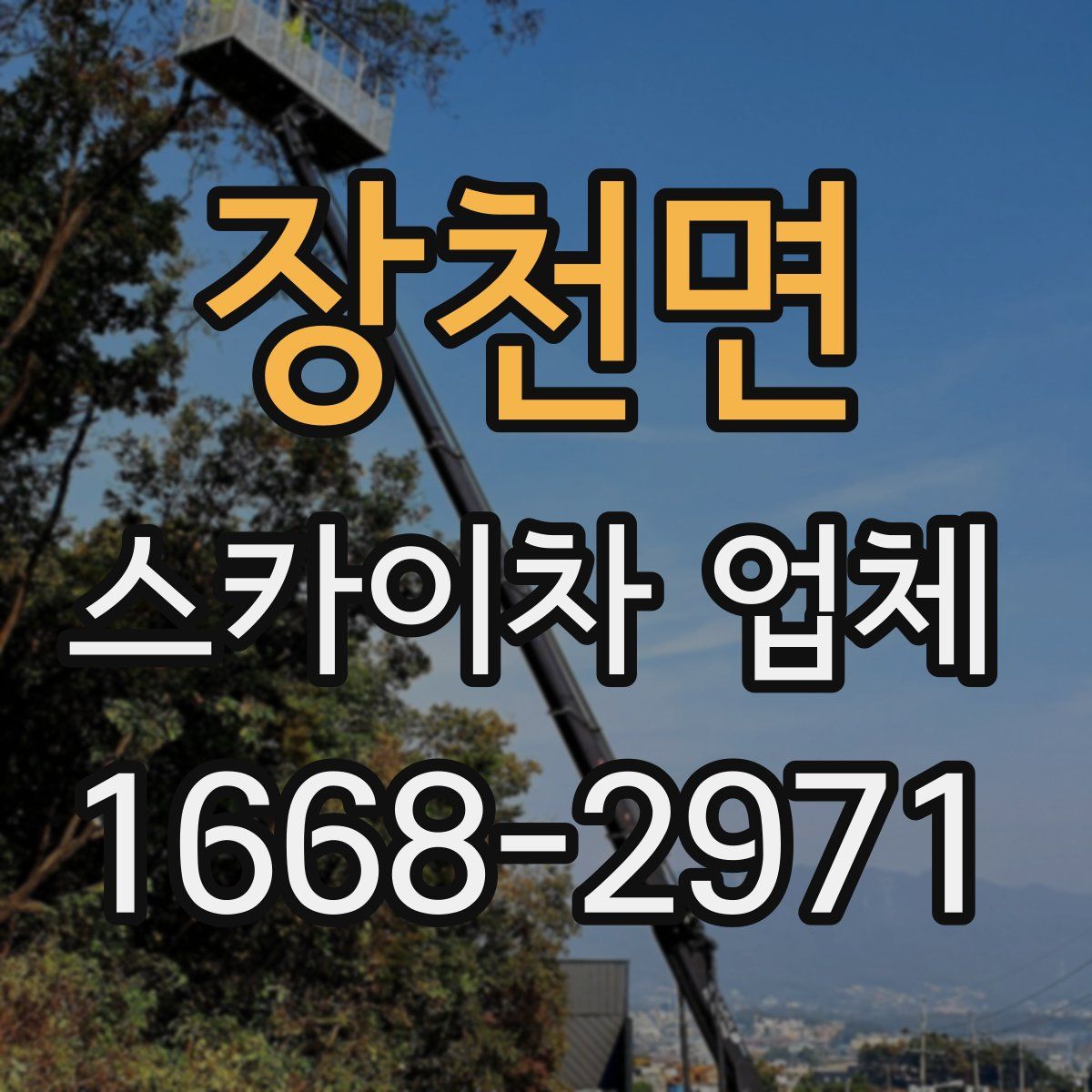 장천면 스카이차 업체