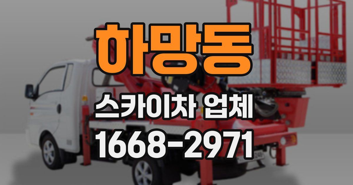 하망동 스카이차 업체