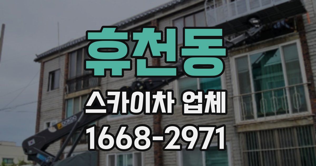 휴천동 스카이차 업체