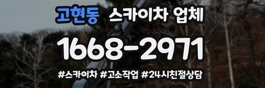 고현동 스카이차 업체