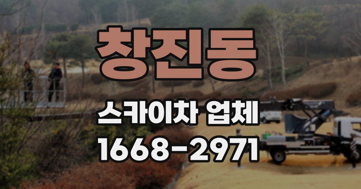 창진동 스카이차 업체