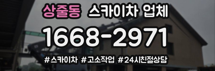 상줄동 스카이차 업체
