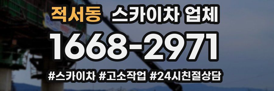 적서동 스카이차 업체