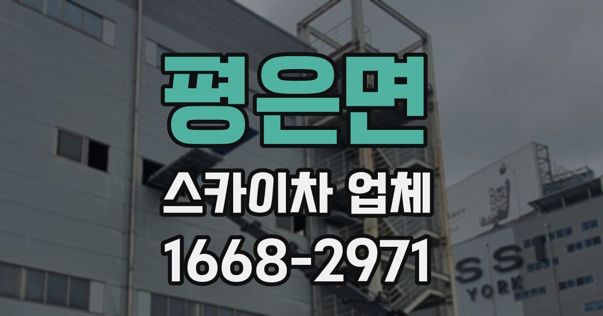 평은면 스카이차 업체