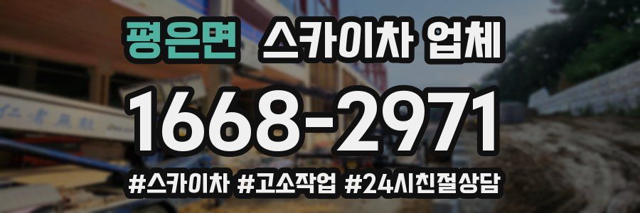 평은면 스카이차 업체