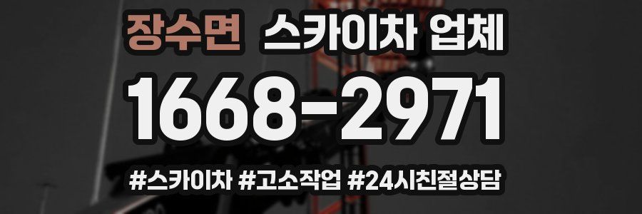장수면 스카이차 업체