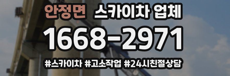 안정면 스카이차 업체