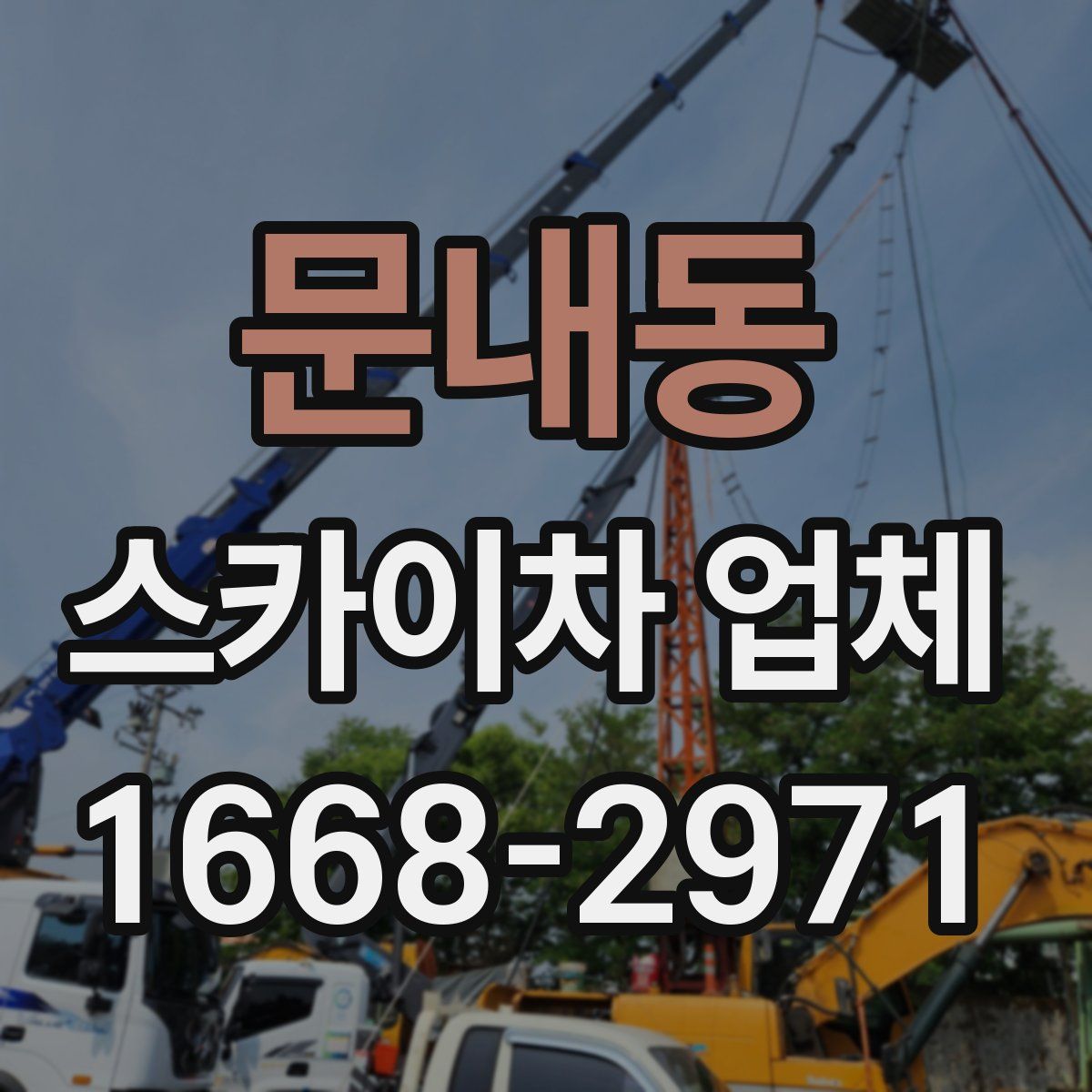 문내동 스카이차 업체