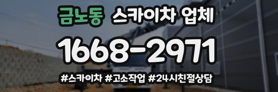 금노동 스카이차 업체