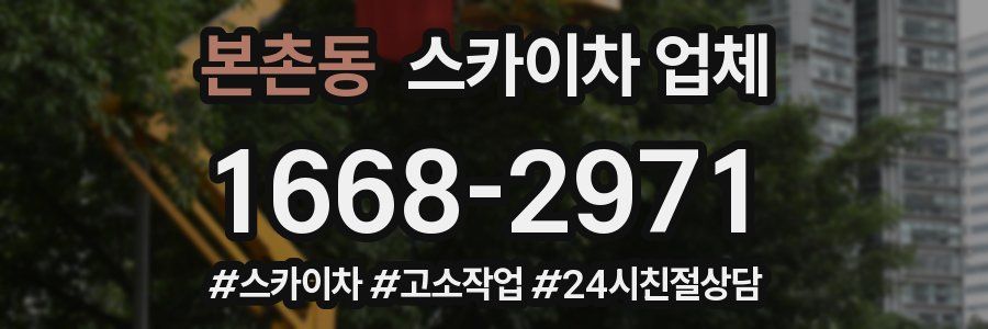 본촌동 스카이차 업체