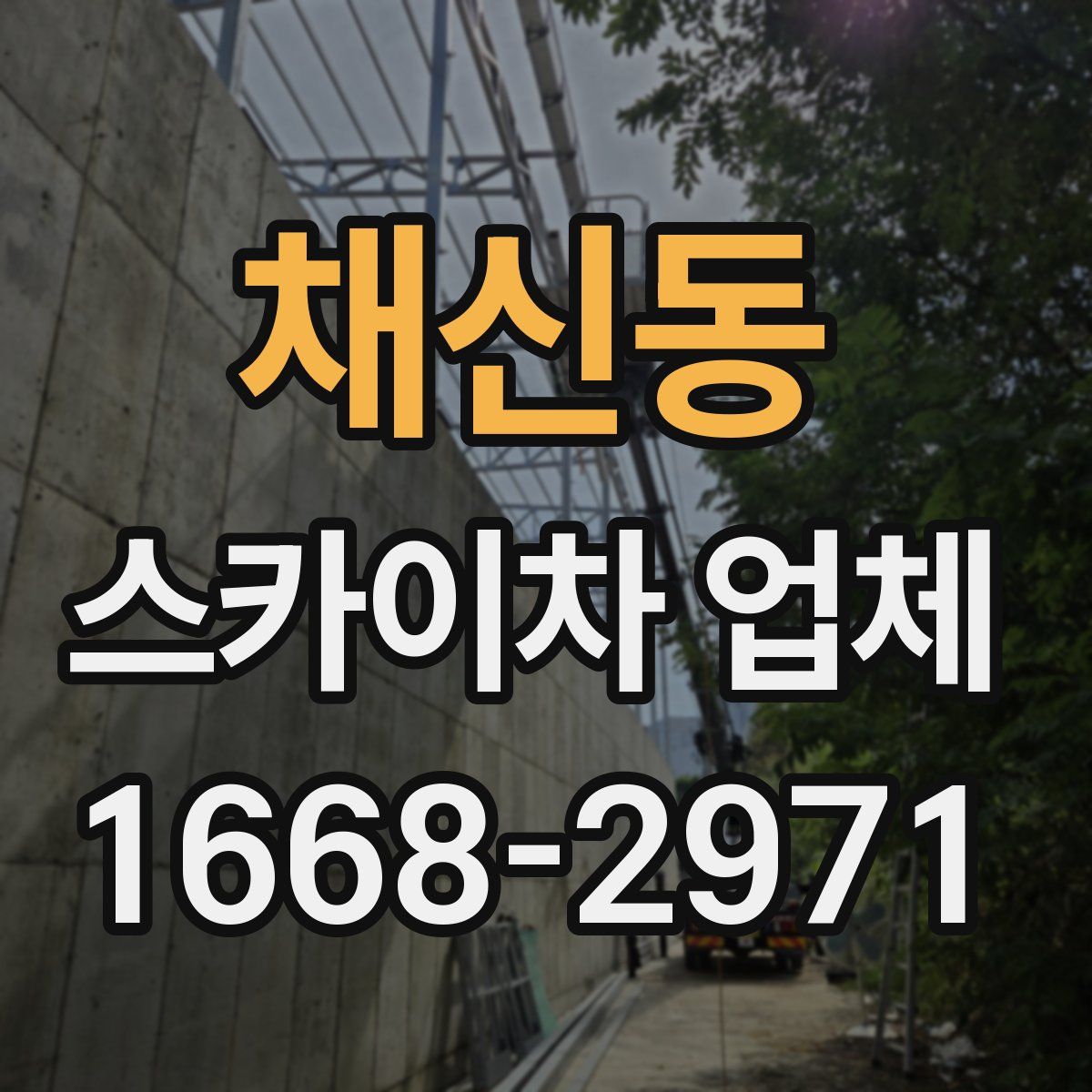 채신동 스카이차 업체