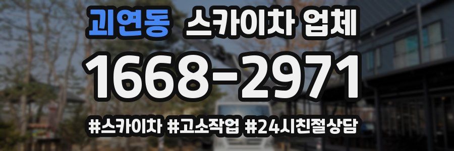 괴연동 스카이차 업체