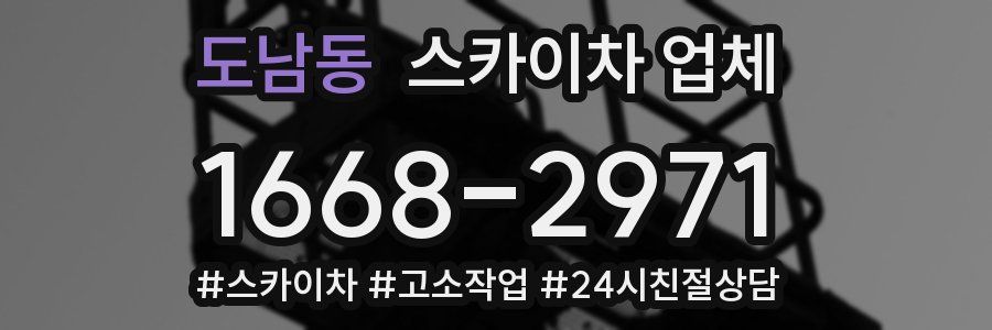 도남동 스카이차 업체
