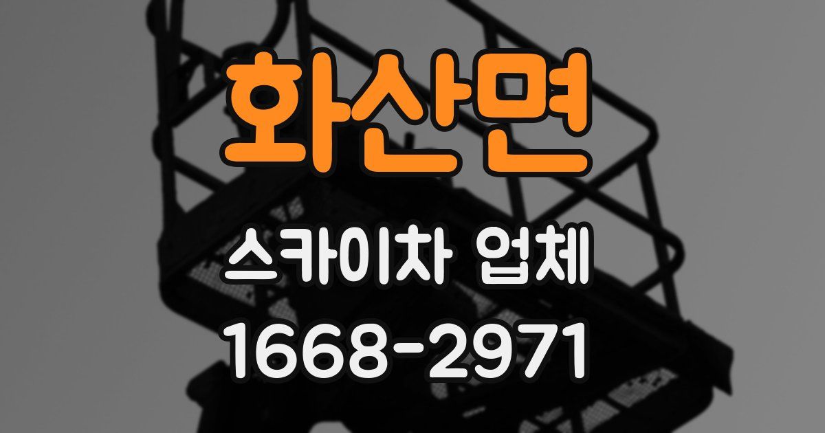 화산면 스카이차 업체