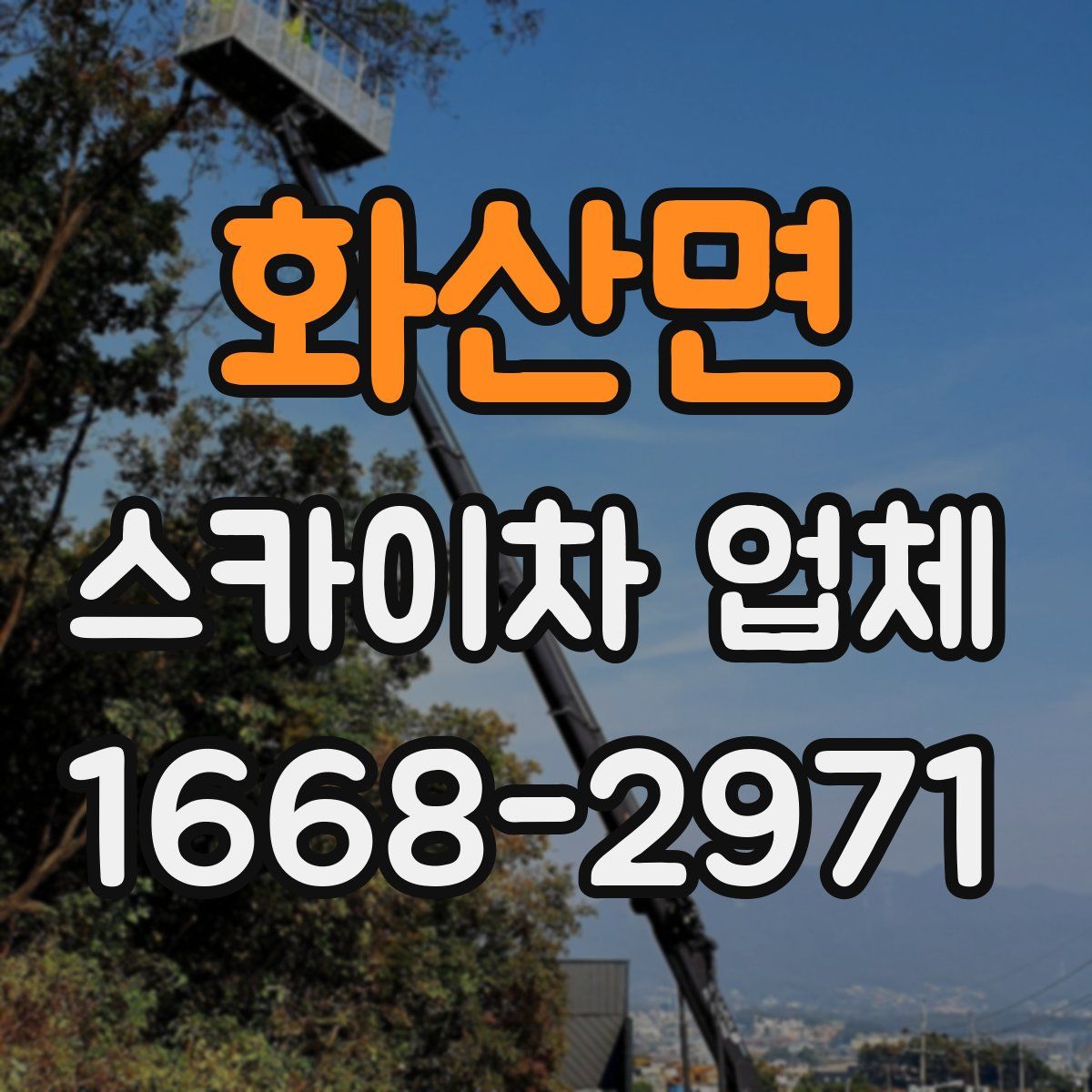 화산면 스카이차 업체