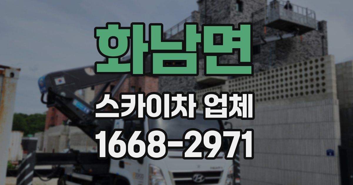 화남면 스카이차 업체