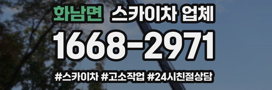 화남면 스카이차 업체