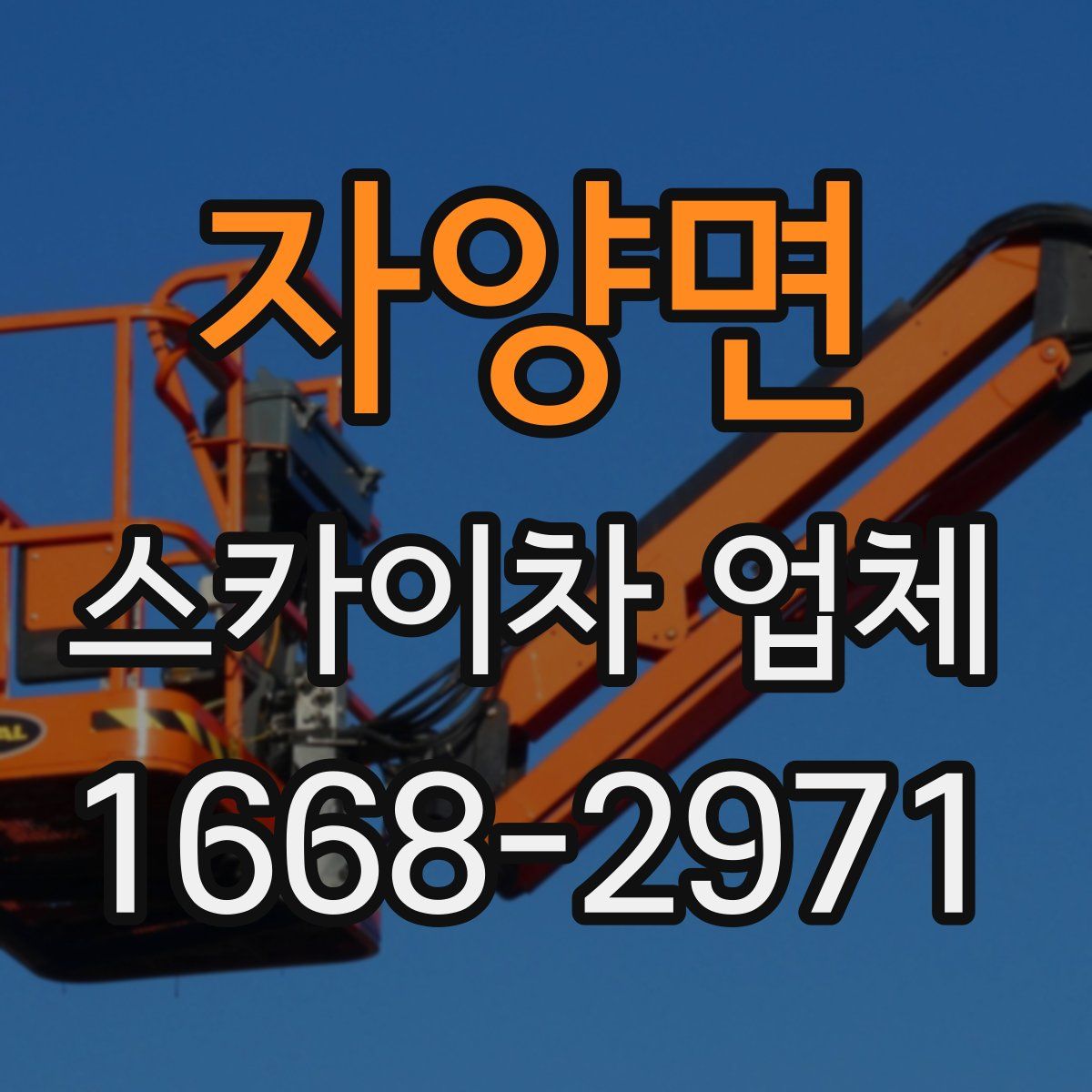자양면 스카이차 업체