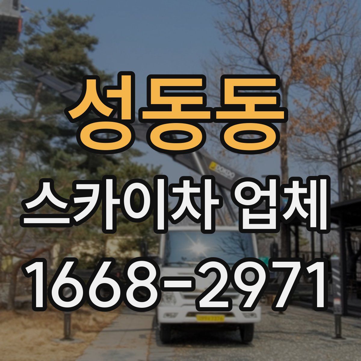 성동동 스카이차 업체