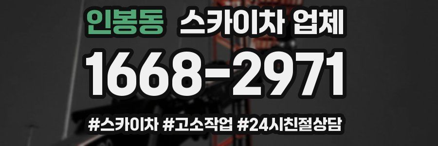 인봉동 스카이차 업체