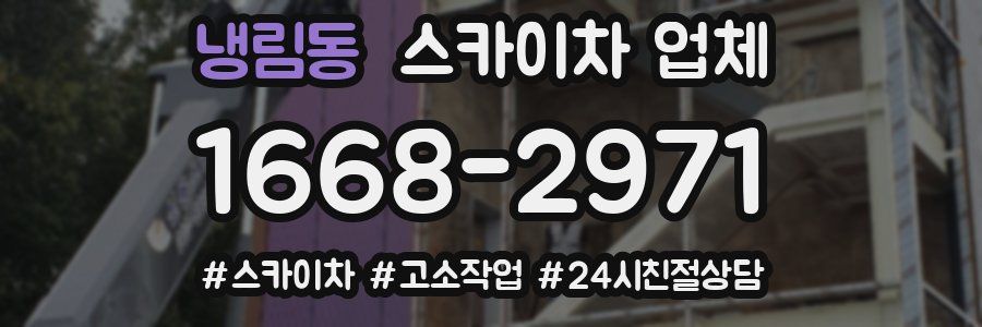 냉림동 스카이차 업체