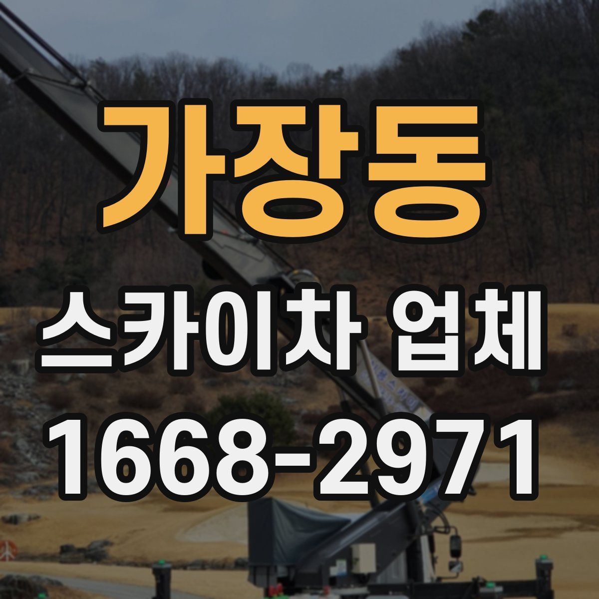 가장동 스카이차 업체