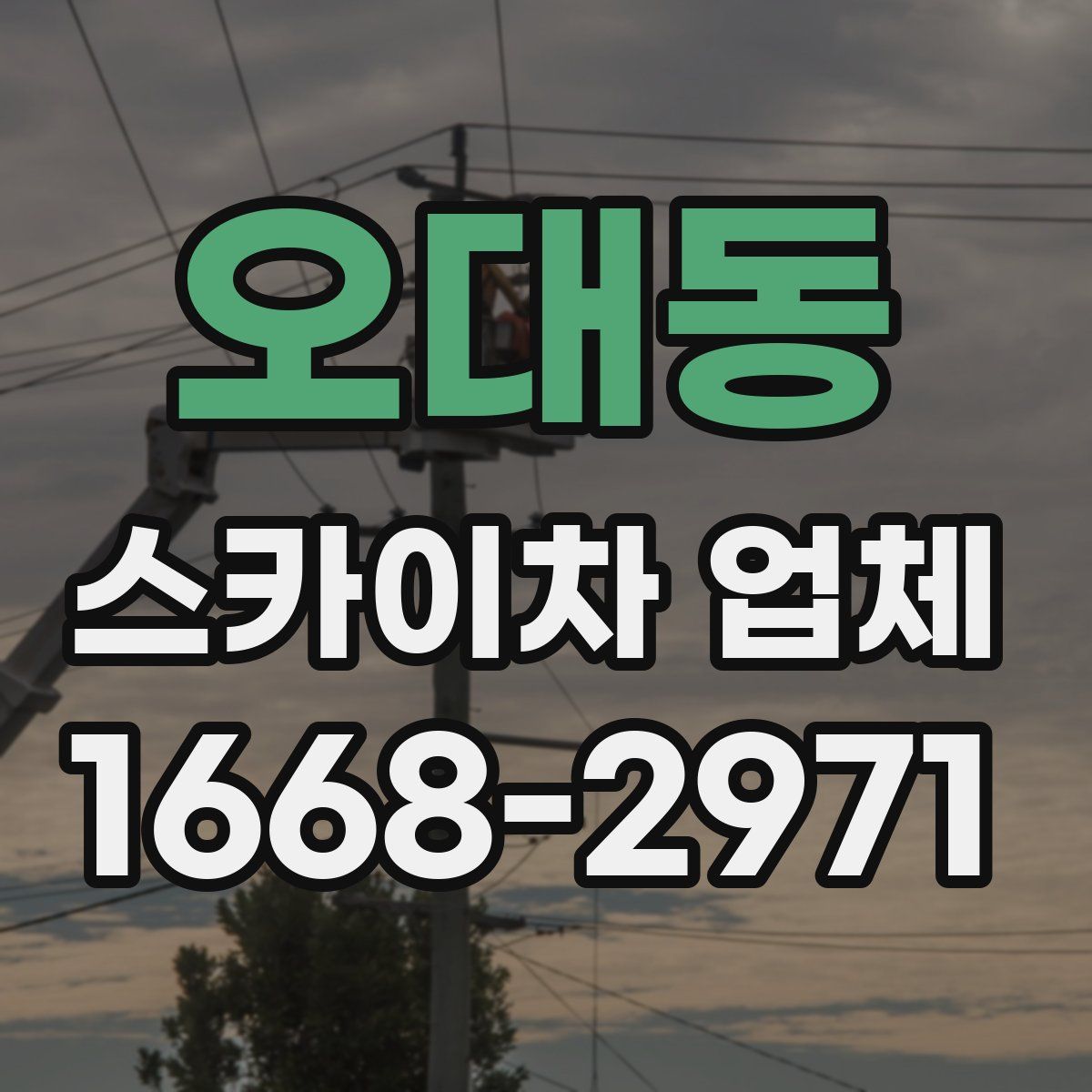 오대동 스카이차 업체