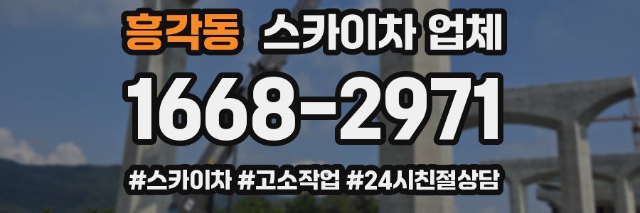 흥각동 스카이차 업체