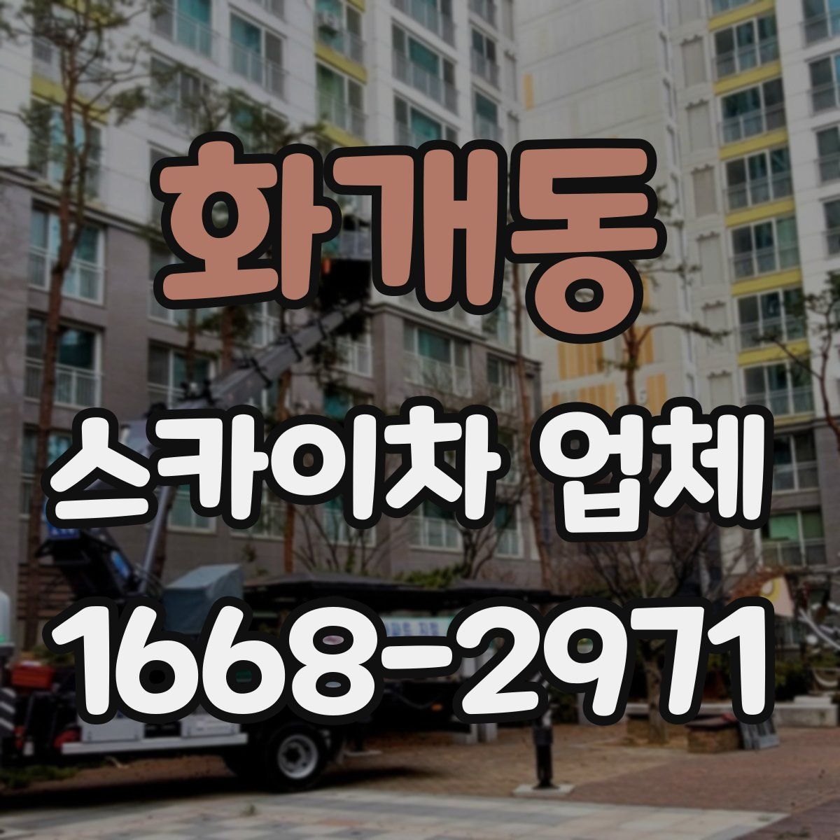 화개동 스카이차 업체