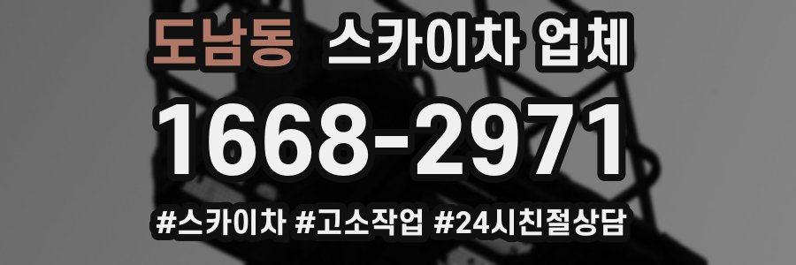 도남동 스카이차 업체