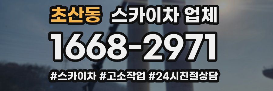초산동 스카이차 업체