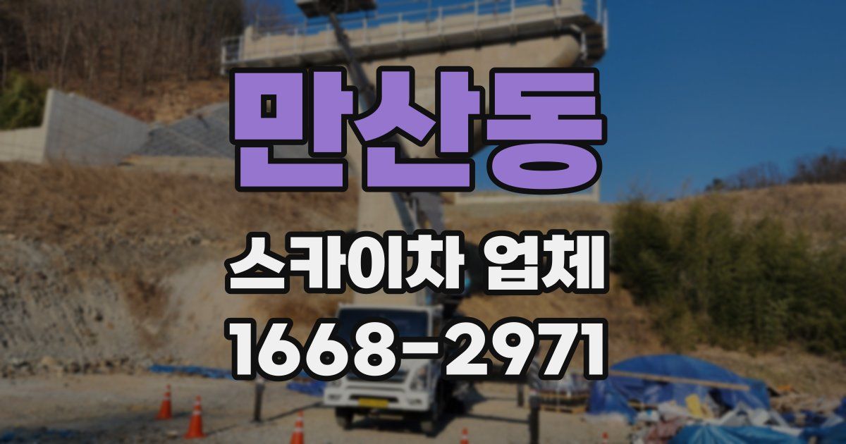 만산동 스카이차 업체