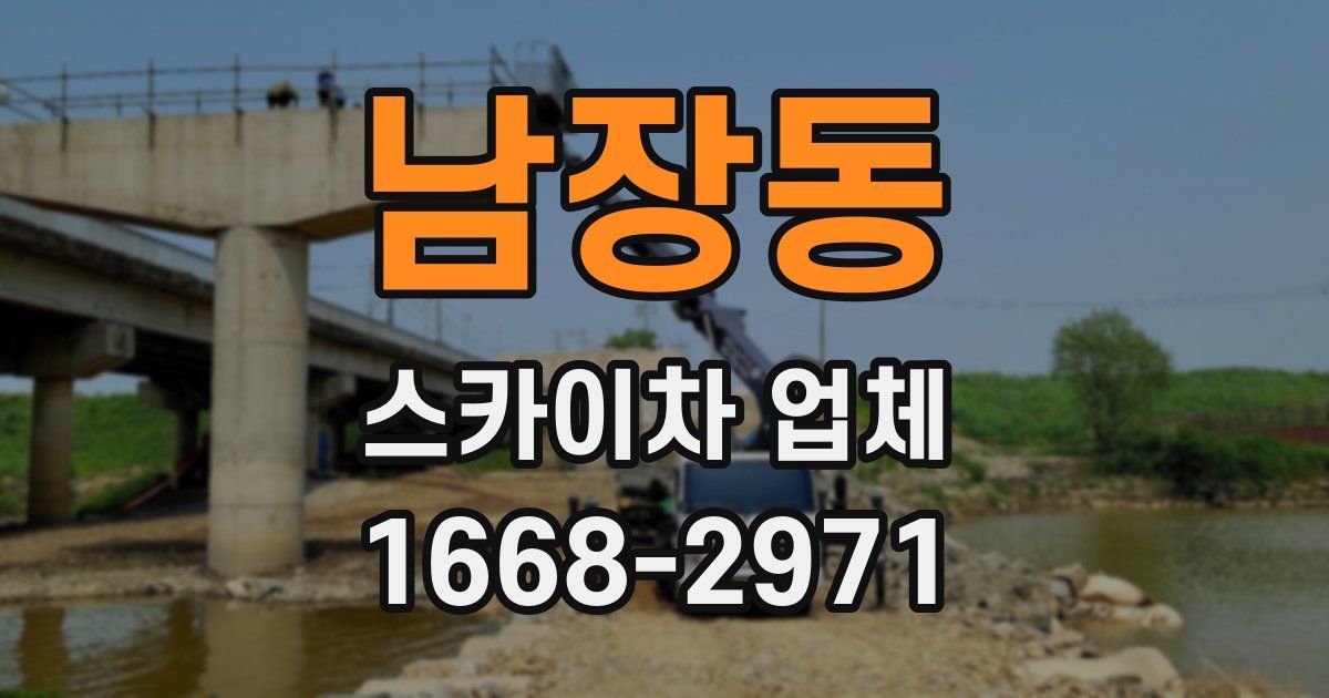 남장동 스카이차 업체