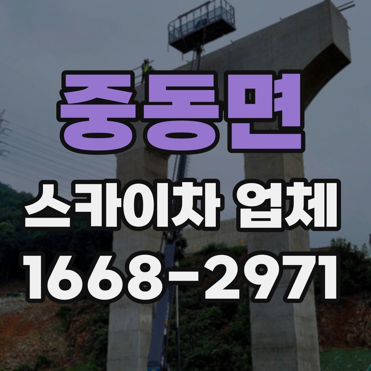 중동면 스카이차 업체