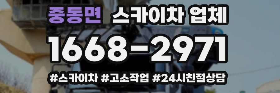 중동면 스카이차 업체