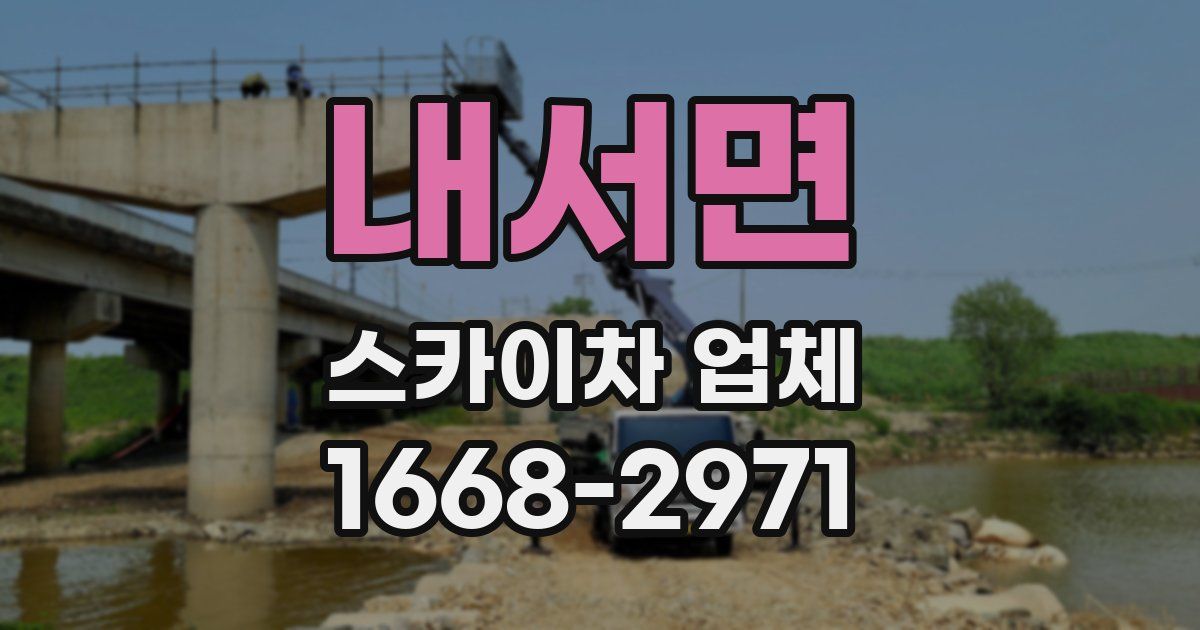 내서면 스카이차 업체