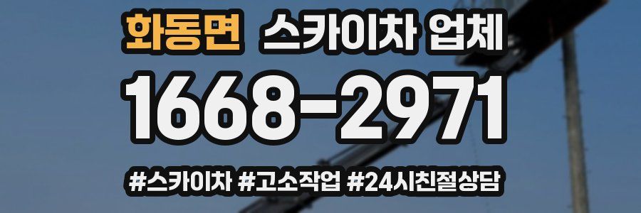 화동면 스카이차 업체