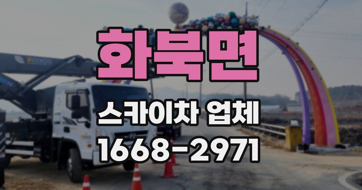 화북면 스카이차 업체