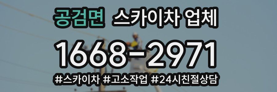 공검면 스카이차 업체