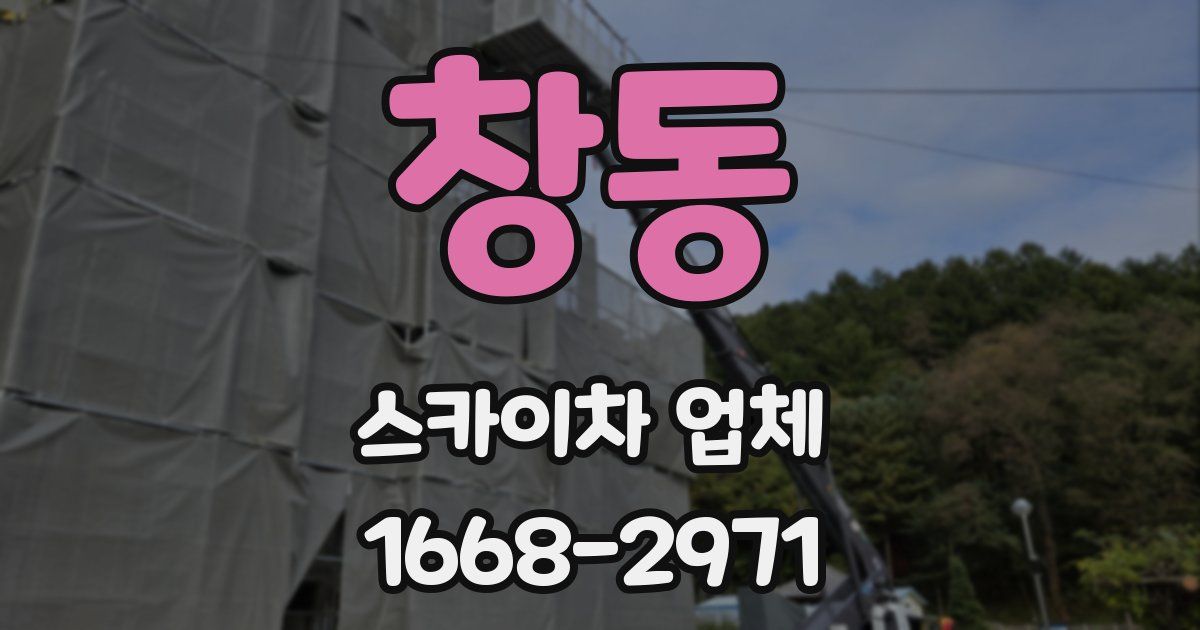 창동 스카이차 업체