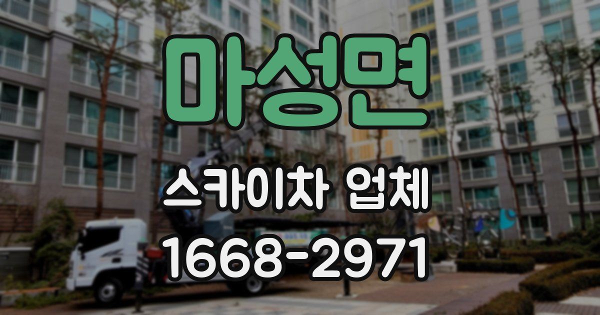 마성면 스카이차 업체