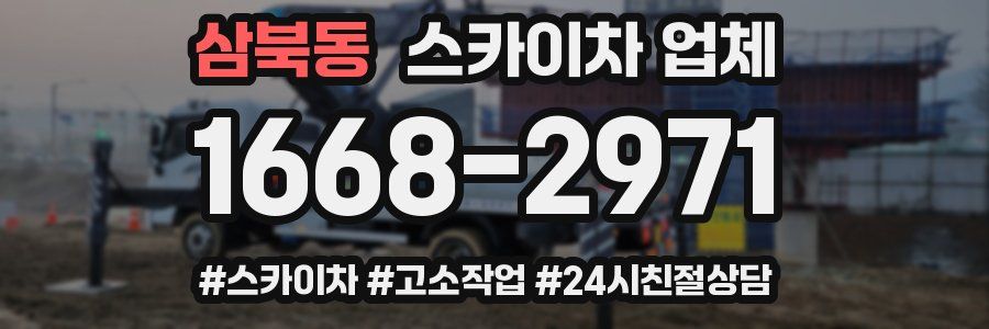 삼북동 스카이차 업체