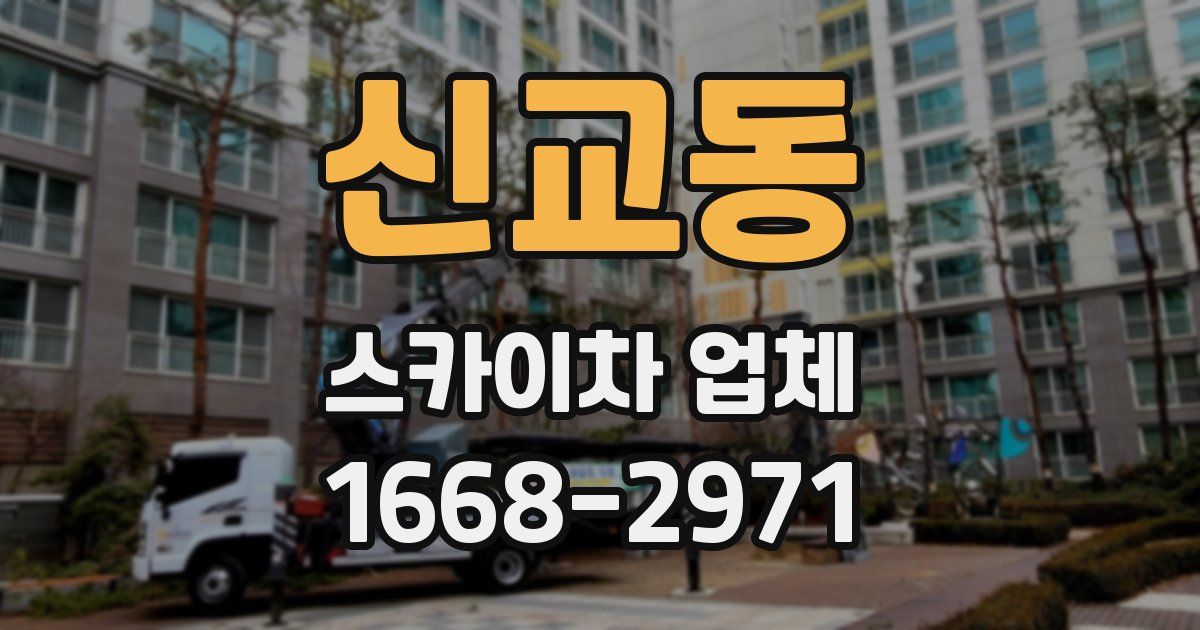 신교동 스카이차 업체